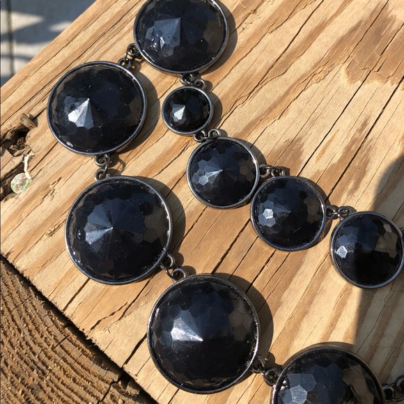 sparklepop Jewelry Black Circle Necklace Poshmark